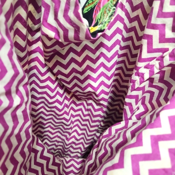 Day of the Dead Sugar Skulls Handmade Oversized Tote Shopping Bag Los Novios - Picture 3 of 4